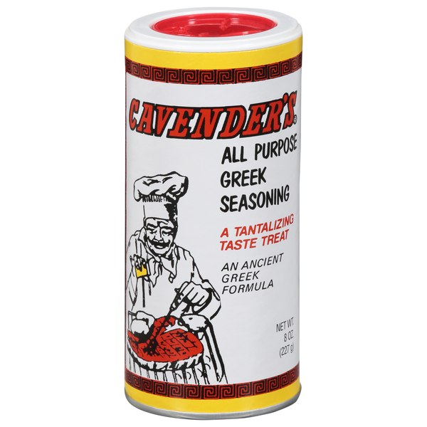A can of Cavender’s All Purpose Greek Seasoning, 8 oz.